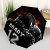 1pc Brady 12 Design Automatic Folding Umbrella - 3 Folding Design, Vivid Cartoon Pattern, Suitable for Outdoor Activities, A Gift for Fans In All Seas