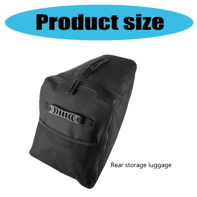 Heavy Duty Waterproof Motorcycle Storage Bag Oversized Rear Compartment Weatherproof Polyester Vehicle Specific Design