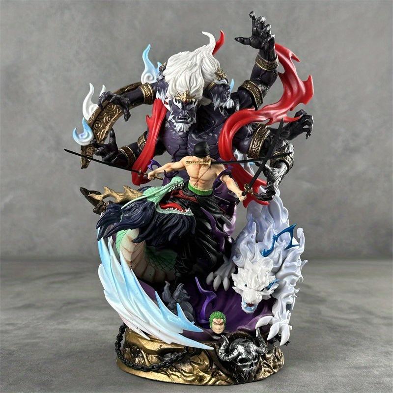 One Piece Anime Figure LX Sauron Handmade King Hell Yan Mo Luo Luo Noah Model Statue Ornament Home Accessories Christmas Gift