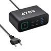 470W GaN Digital Desktop Charger with 140W Smart Display TFT Screen Adapter