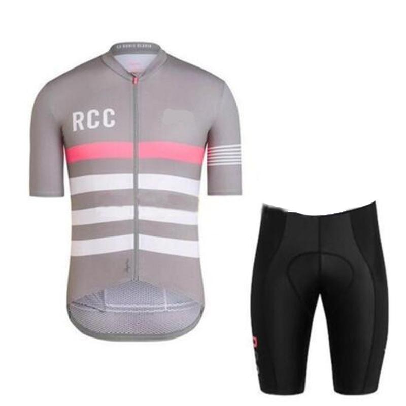 Pink RCC Cycling Jersey Set Short Sleeve for Men Bike Sportswear Sets Summer Maillot Ciclismo Hombre Bicycle Clothing 2026