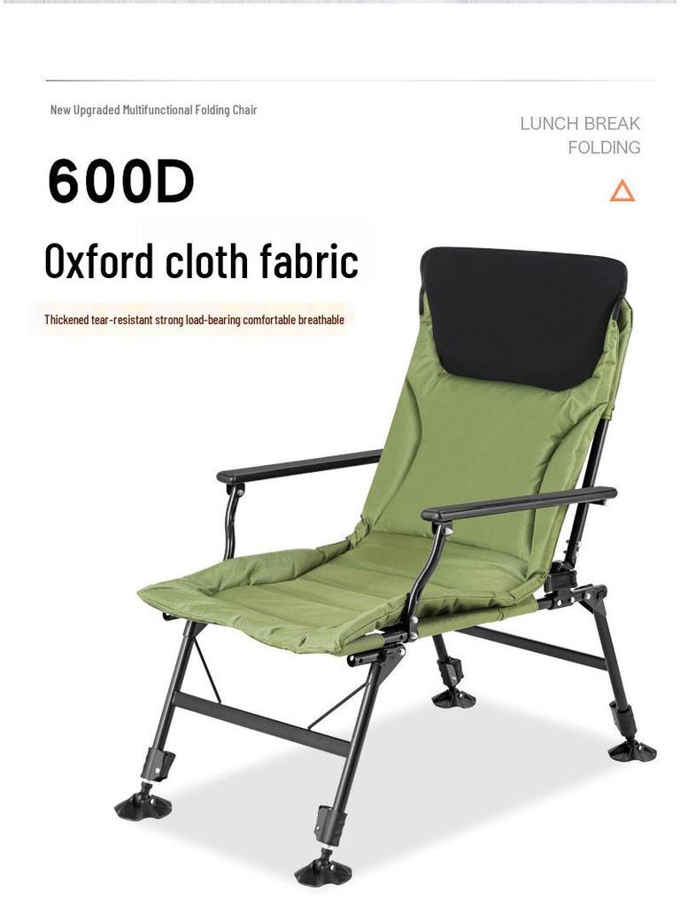 YX European-Style Multifunctional Folding Fishing Chair – Widened & Thickened for Leisure