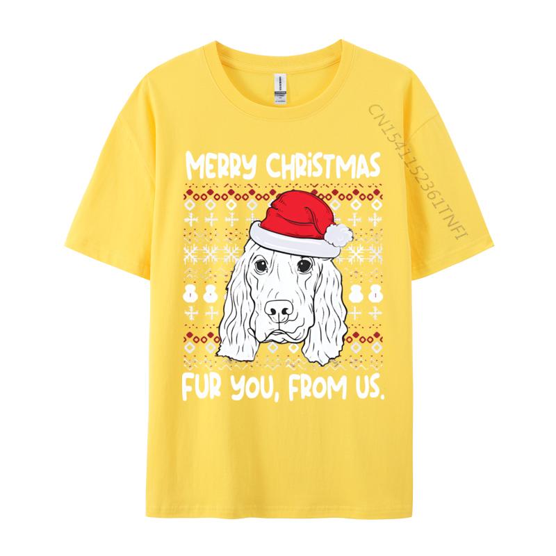Hip Hop Cocker Spaniel Christmas Funny Dog Lover Tshirt Men T Shirt Funny Cotton Tops Tees Party Printed Tshirt