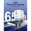 Gan 65w Fast Charger Type C Us Uk Eu Plug High Speed Charger For Iphone 16 Xiaomi 14 Oneplus Portable Charge Fast Charging