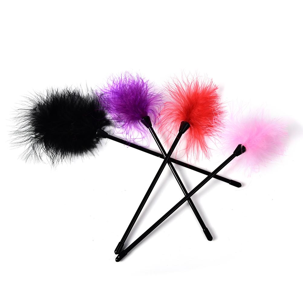 Adult Game Teasing Whip Sex Feather Clit Tickler Fancy Kinky Bondage Couples Flirt Spanking G Aid Toy Slave Flogger SM Role