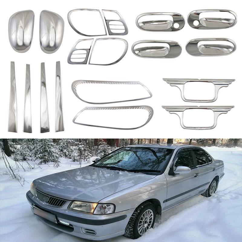 Compatible with '02 Nissan Sunny Sentra 180: Rearview Mirror, Door Bowl, Headlight Cover, and Exterior Parts.