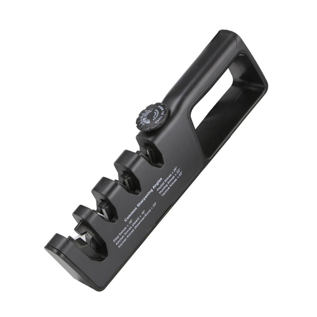 For Home Cooking 4 Slot Sharpener For Professional Use White Holder Solid ABS Plastic Ergonomic Handle High-Quality Materials