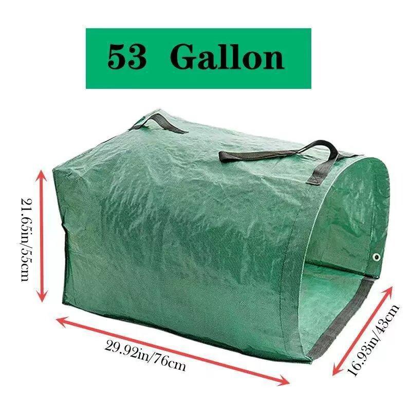 53Gallon Fallen Leaf Collection Bag Leaf Garden Forest Park Outdoor Lawn Cleaning Garbage Grass Debris Beauty Environment