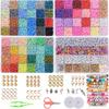 Polymer Clay Bead DIY Bracelet Kit - Beading Materials & Accessories Set