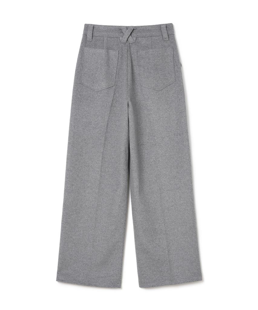 MILLO WOMEN Heavy Wool Trousers [Gray]