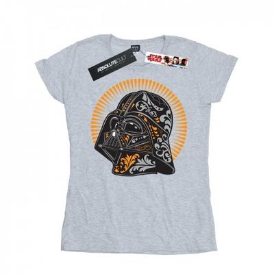 Damen/Damen Darth Vader Dia De Los Muertos Baumwoll-T-Shirt