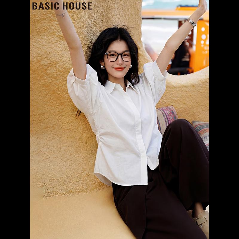 Basic House Women s Ice Silk Short Sleeve Sun Protection Shirt L
