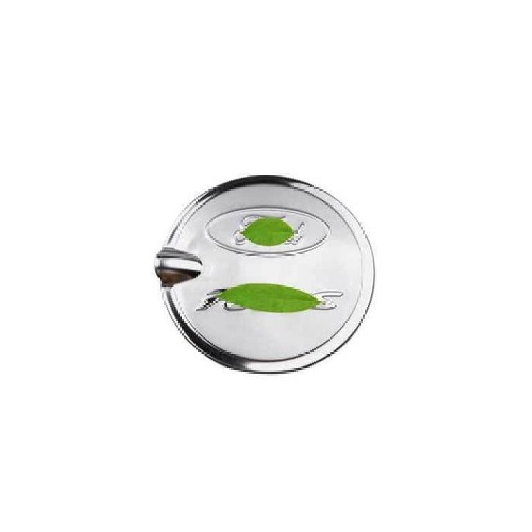 For Ford Focus Sedan 2012-18 Silver Steel Fuel Tank Cap Oil Gas Cover Trim 1PCS