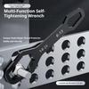Small Ultra Hard Steel Wrench Multifunctional Double Headed Self Tightening Wrench Versatile Plum Blossom Universal Wrench