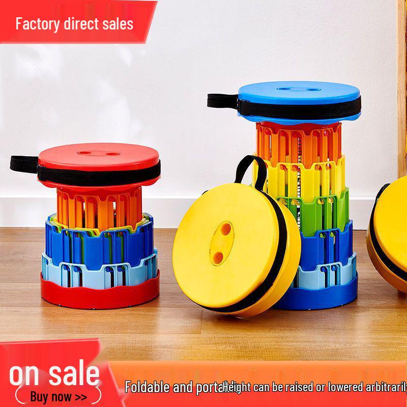 Dream Domain Portable Adjustable Retractable Stool for Outdoor and Indoor Use