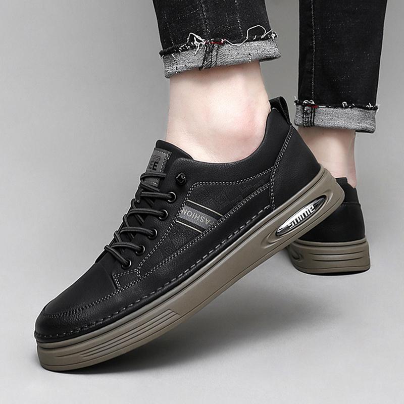 Fashion Luxury Men Genuine Leather Shoes Breathable Casual Dress Business Shoe Classic Antiskid Wear-Resistant Flat Designer Oxford Shoe