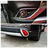 Accessories For Mitsubishi Outlander 2015 -  Front Rear Fog Light Lamp Ring  Frame Molding Cover Trim ABS Chrome Decoration