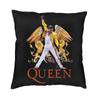 Hot Sale Queen Freddie Mercury Throw Pillow Cover Home Decorative Sofa Cushion Cover Square Pillowcase Double-sided Printing