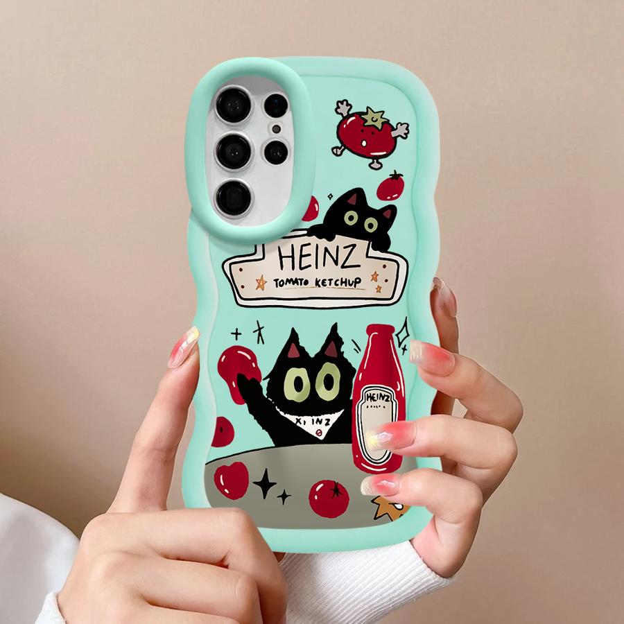 

Case for Samsung Galaxy A26 S23 Plus S25 A25 S24 S21 S22 Ultra S20 FE Soft Phone Cover A55 A35 A34 A54 A36 A24 Tomato Sauce Galaxy S25+