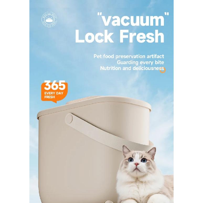 Vacuum Pet Food Storage Container Electric Negative Pressure Large Capacity Moisture Proof Insect Proof Sealed Bucket Cat Dog