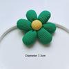 Cute Creative Knitted Cotton Filled Flower Brooch Badge Pins For Bag Backpacks Coat Brooch Decoration Accessories Couple Gift