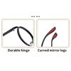 Dual Circle Retro Round Frame Reading Glasses Anti Blue Light Simple Elegant Eyewear for Middle-Aged Elderly