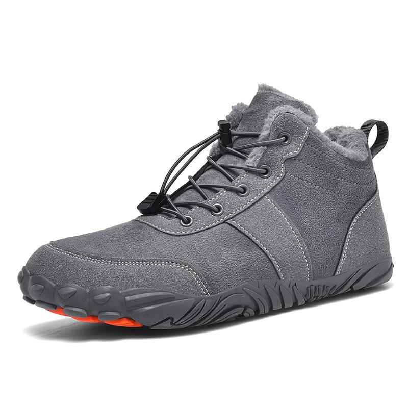 New outdoor casual wear-resistant five-finger cotton shoes New couple snow boots wide last foot protection mountaineering sports shoes