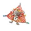 Baby Security Blanket with Rattle, Chewable Teething Toy for Newborns 0-12 Months, Soft Plush Sleep Companion Stuffed Animal