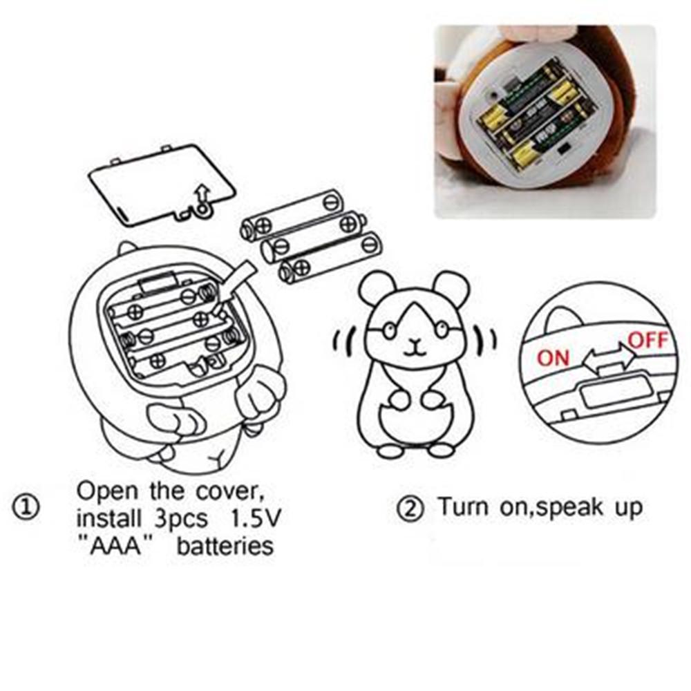 Kinder süßes lustiges sprechendes Hamster elektronisches Plüschtier