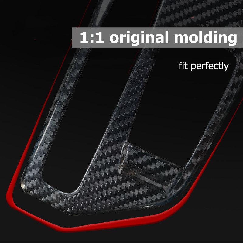 For Toyota GR Supra MK5 A90 A91 2019-2022 Center Control Gear Panel Trim Stickers Carbon Fiber LHD RHD Car Accessories