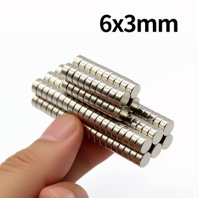 6x3mm Super Silný Neodymový Magnet N35 NdfeB Permanentní Magnetický imanes Kulaté Výkonné Magnety Magnet na Ledničku