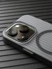 Corrugated Pattern Matte Magnetic Wireless Charge Case For iPhone 17 Air 16 15 14 13 12 Pro Max Magsafe Transparent Hard Cover