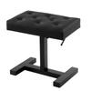 Hydraulic Lifting Piano Stool Chair Height Adjustable Music Stool with PU Leather Sponge Cushion for Vanity Living Room Bedroom