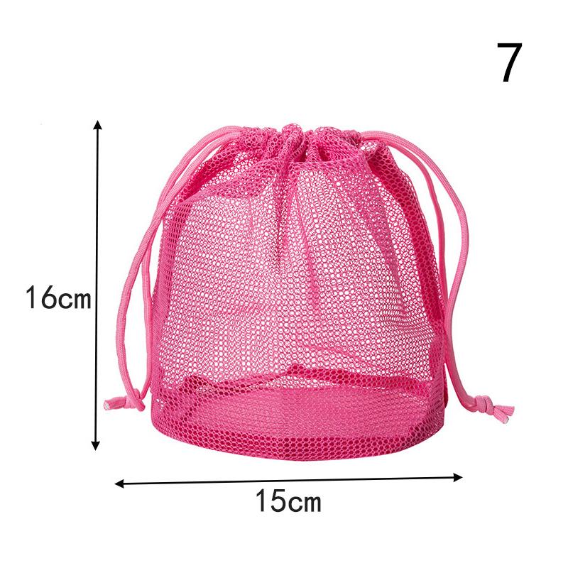 1pcs Nylon Mesh Drawstring Storage Pouch Bag Multi Purpose Travel & Outdoor Activity Pouch For Digital Products Makeup Bag