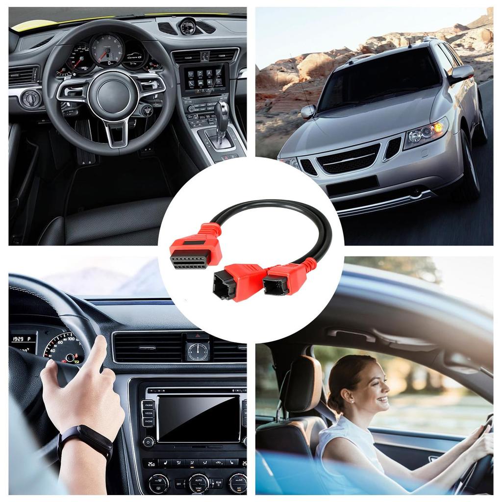 Diagnose-Bypass-Adapter - FCA 12+8 OBDII-Anschlusskabel, Gateway-Zubehör | Verstärkte Konstruktion,