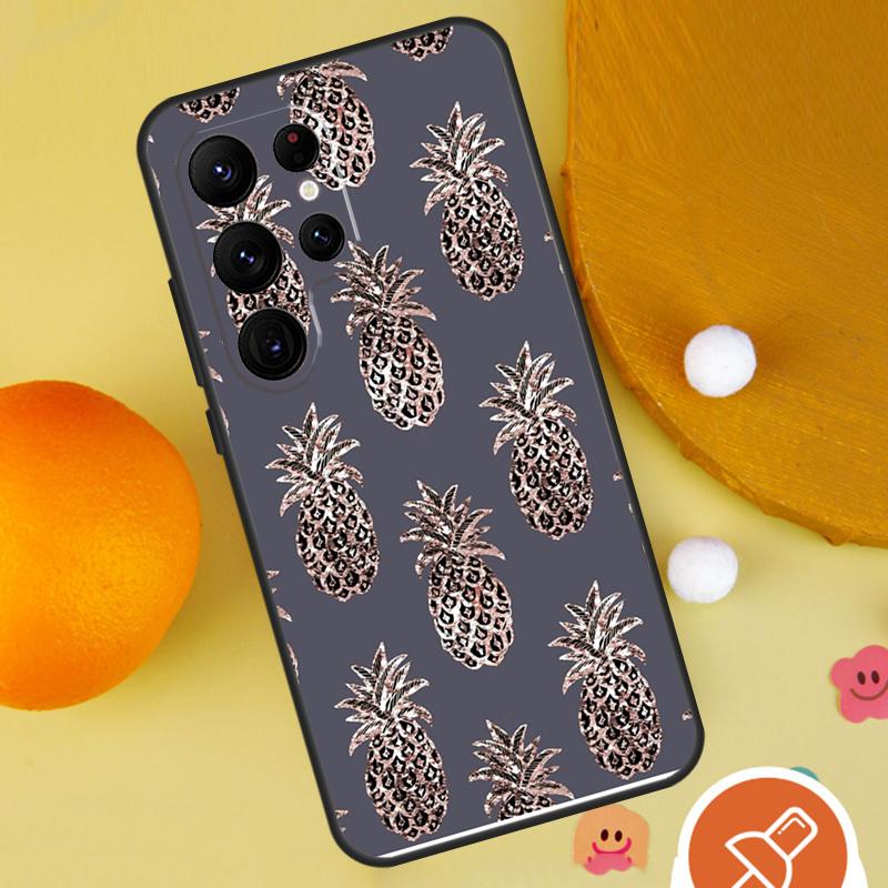 Tropical Pineapple Case For Samsung Galaxy S25 Ultra S24 S23 S22 S21 Ultra S9 S10 S20 Plus S24 FE Funda Cover