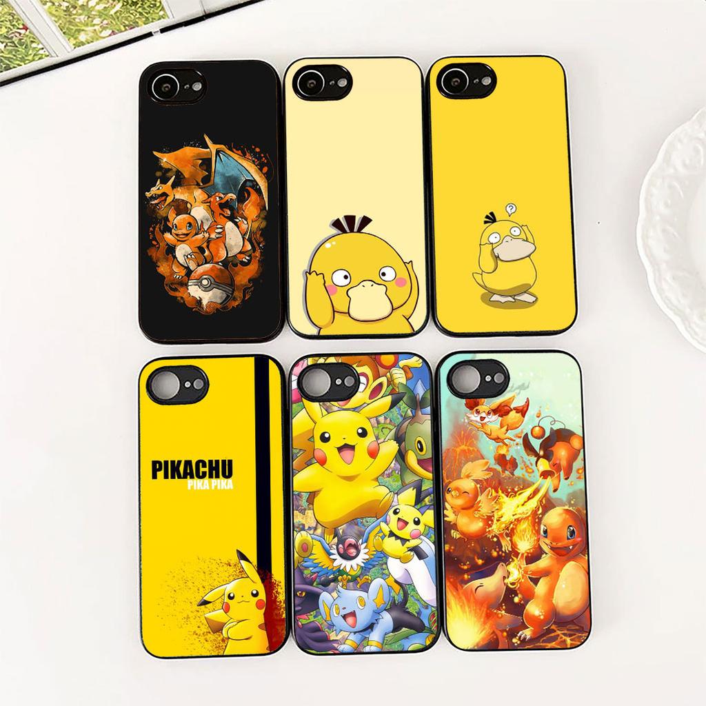 Cover for Apple iPhone 17 Pro XS Max Air 6 7 8 Plus 5 + SE 2022 SE2 16E Phone Case P-Pikachus Mewtwos Mews Charmanders Psyduck