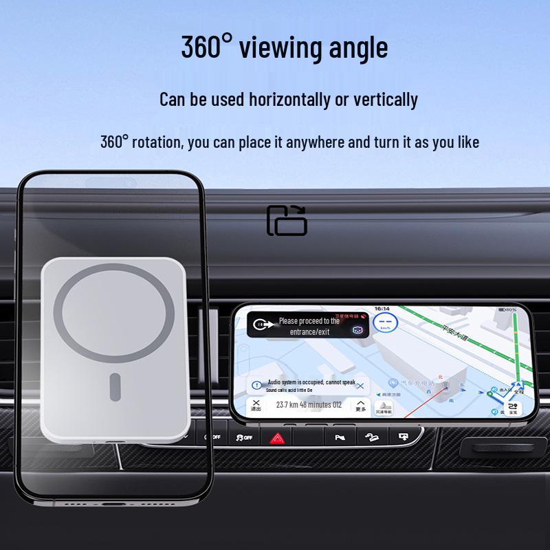 Magnetic Magsafe Wireless Car Charger & Phone Holder for Air Vent Navigation