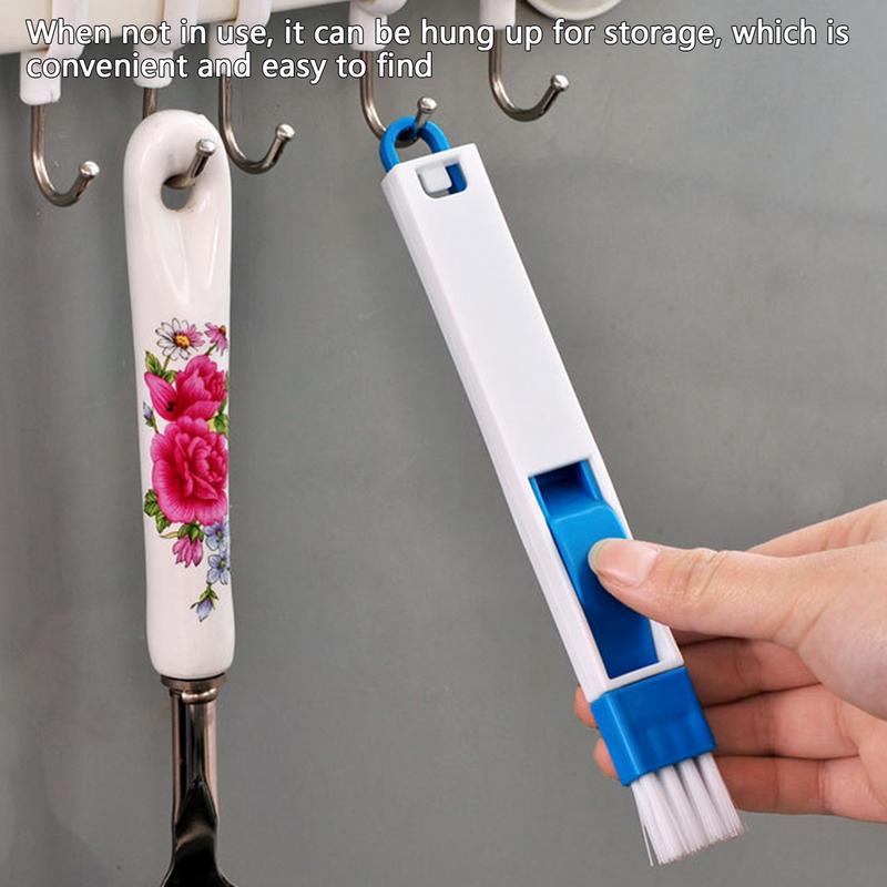 18cm Keyboard Slot Dust Cleaner Multifunctional Cleaning Brush with Dustpan Window Groove Hard Brush Household Cleaning Tools