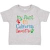 Inktastic Meine Tante in Kalifornien liebt mich Baby T-Shirt Kinder Mädchen Jungen Tante