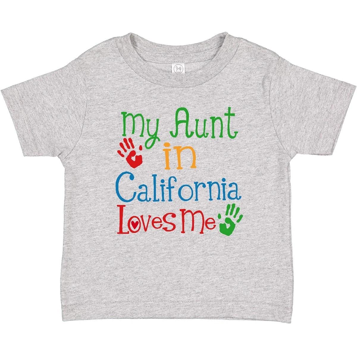 Inktastic My Aunt In California Loves Me Baby T-Shirt Childs Girls Boys Auntie 100