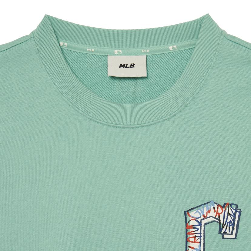 New MLB Sweatshirts Unisex Light Mint 3AMTL2034-45MTL