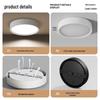 Ultra-thin LED Surface Round Ceiling Light for Aisles, Corridors, Entrances - Punch-free Installation