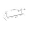 Over Cabinet Towel Holder - Sleek Adhesive Stainless Steel Organizer, Space Saving Hanging Rack | Multifunctional Kitchen Bathroom Storage Accessory