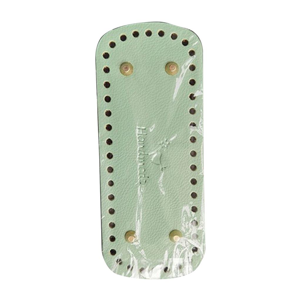 Oval Round Bags Bottom Leather Bag Base with 44 Holes Nail-Bottom Shaper Pad for DIY Crossbody Shoulder Bag Knitted Bag