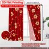 2D Flat Printing  2pcs Festive Harmony Popular Contemporary Curtains Versatile Fabric Curtains Thermal Insulation   and Room