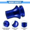 A ABSOPRO Car Gear Shift Knob Adapter M12x1.25 Shifter Boot Retainer Universal Manual Transmission Car Durable Aluminum Alloy Blue