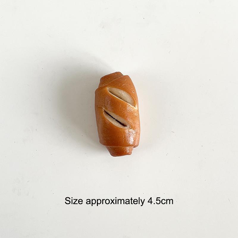 Handmade Real Alkaline Water Bread Pretzel Croissant Bagel Gift Bag Jewelry Pendant Refrigerator Accessories Diy Decoration