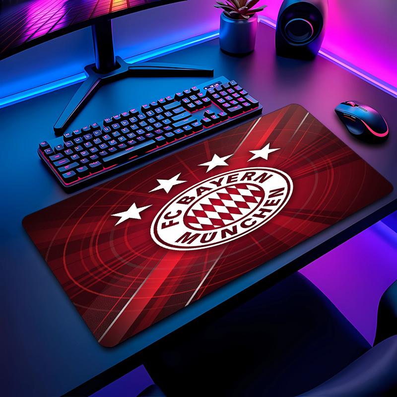 Bayern Munich Football Pattern Mouse Pad Non?Slip Rubber Base Gaming Mousepad For Desk Office Home