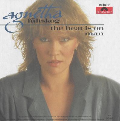 7inch Record AGNETHA FÄLTSKOG - The Heat Is On / Man 8131927 Polydor 1983 UK Rock Used